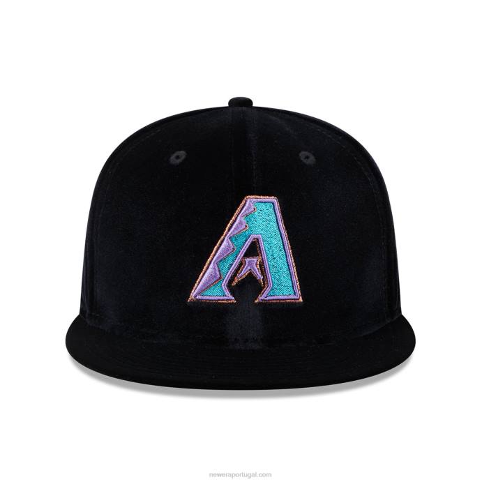 FFTN872 New Era arizona Diamondbacks boné preto veludo 59fifty