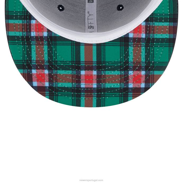 FFTN874 New Era boné atlanta braves state tartan navy 59fifty ajustado
