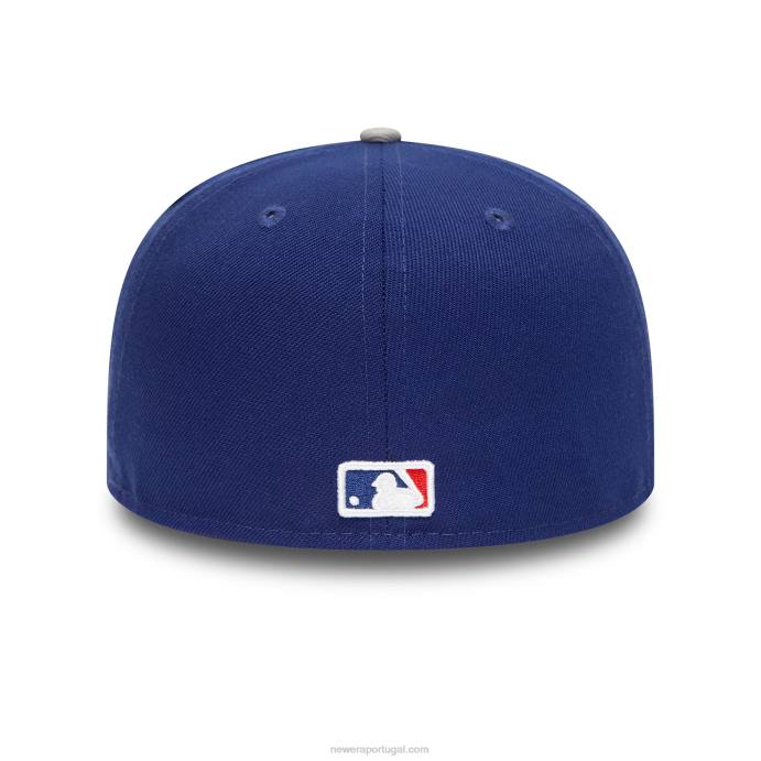 FFTN876 New Era la dodgers mlb pin badge boné azul 59fifty