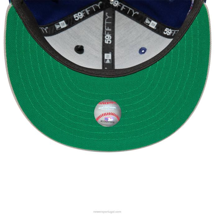 FFTN876 New Era la dodgers mlb pin badge boné azul 59fifty