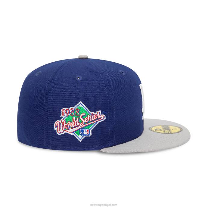 FFTN876 New Era la dodgers mlb pin badge boné azul 59fifty