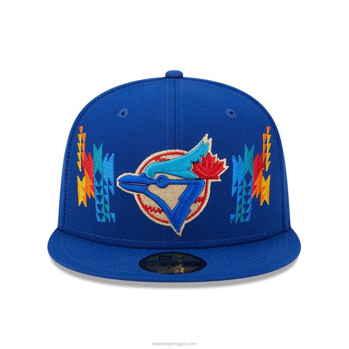 FFTN881 New Era toronto blue jays boné justo Southwestern blue 59fifty