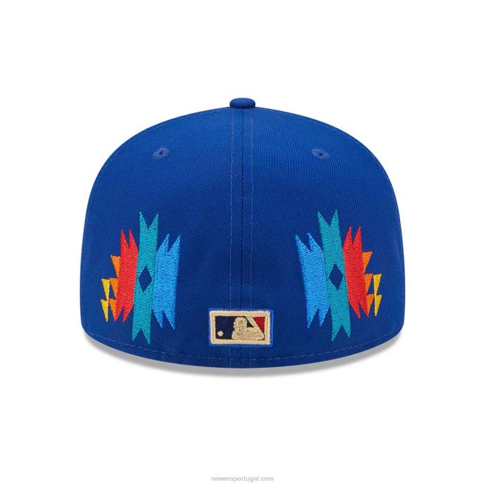 FFTN881 New Era toronto blue jays boné justo Southwestern blue 59fifty
