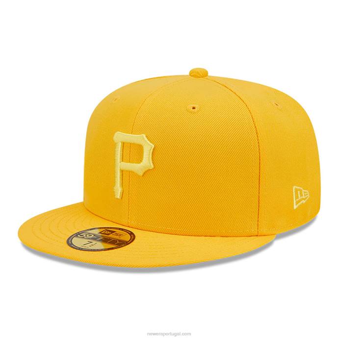 FFTN882 New Era boné pittsburgh pirates monocamo laranja 59fifty