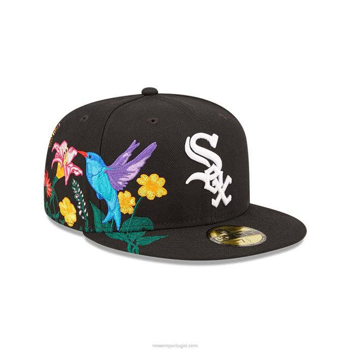 FFTN885 New Era chicago white sox mlb blooming black 59fifty boné justo