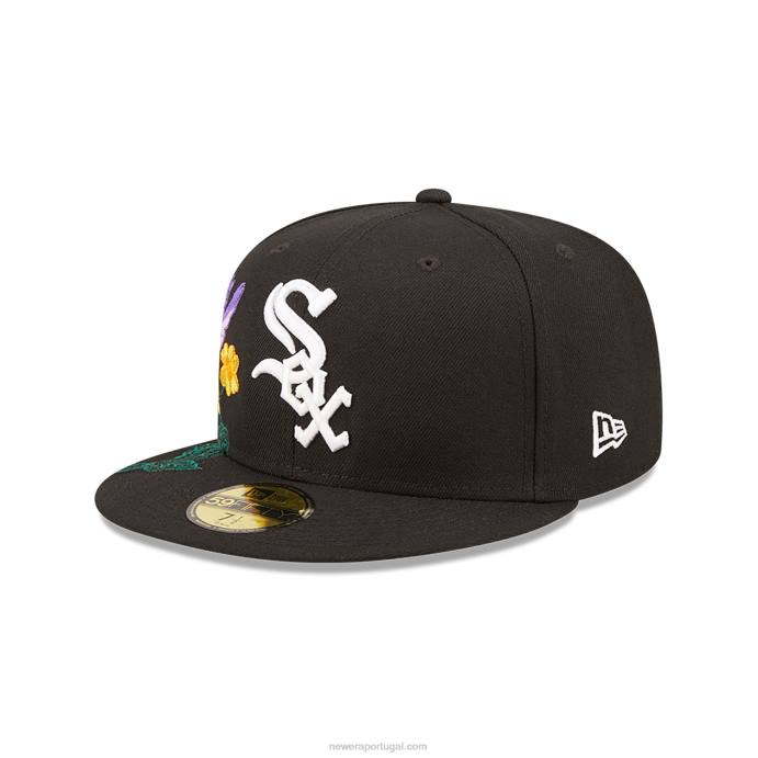 FFTN885 New Era chicago white sox mlb blooming black 59fifty boné justo