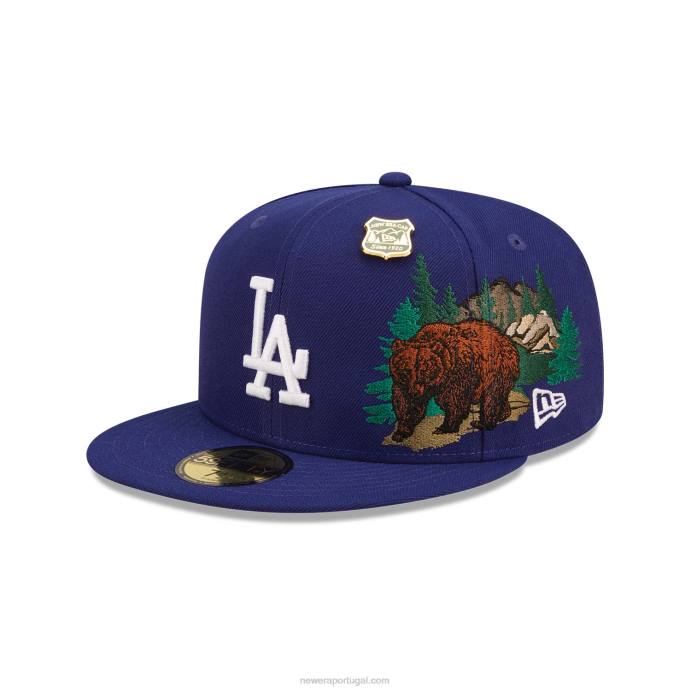 FFTN887 New Era boné la dodgers state park azul royal escuro 59fifty