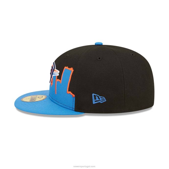 FFTN889 New Era boné oklahoma city thunder nba tip off 2022 preto 59fifty