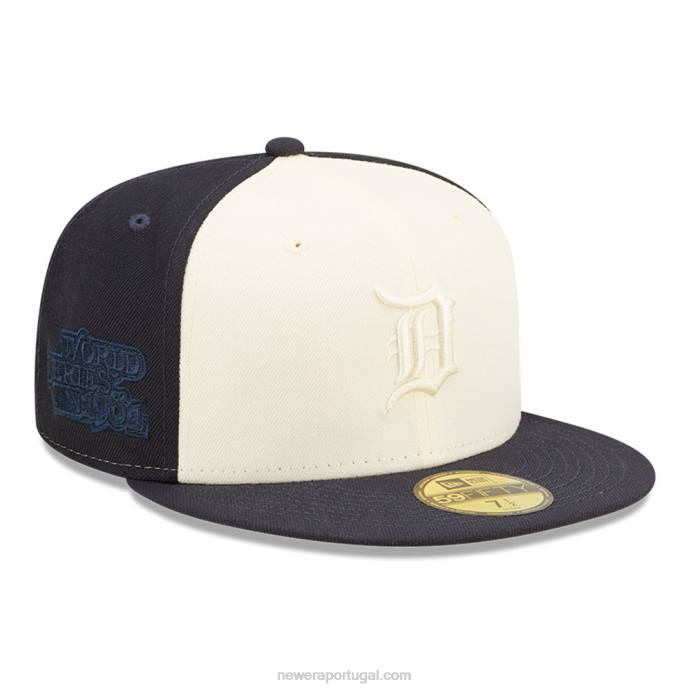 FFTN896 New Era boné ajustado azul marinho 59fifty detroit tigers mlb
