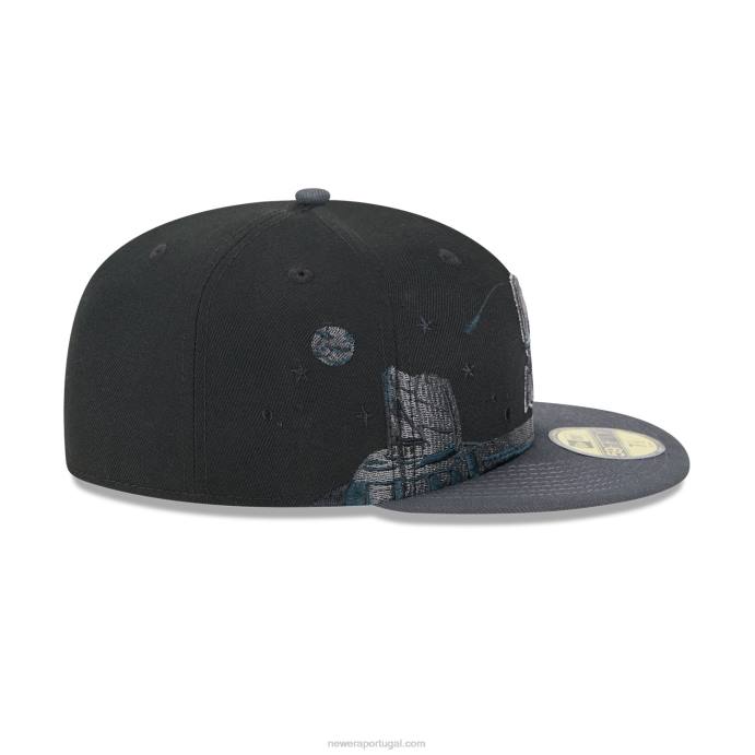 FFTN8 New Era Boné Seattle Mariners Planetary Preto 59Fifty