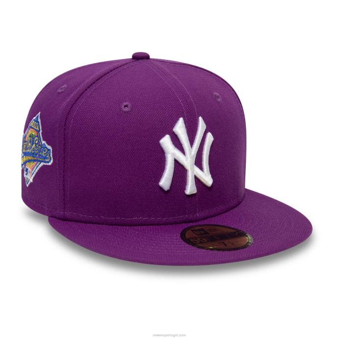 FFTN900 New Era Boné New York Yankees Grape Purple 59Fifty
