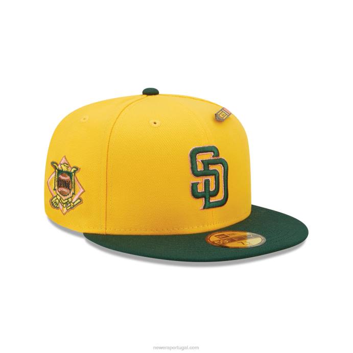 FFTN901 New Era san diego padres de volta às aulas boné amarelo 59fifty