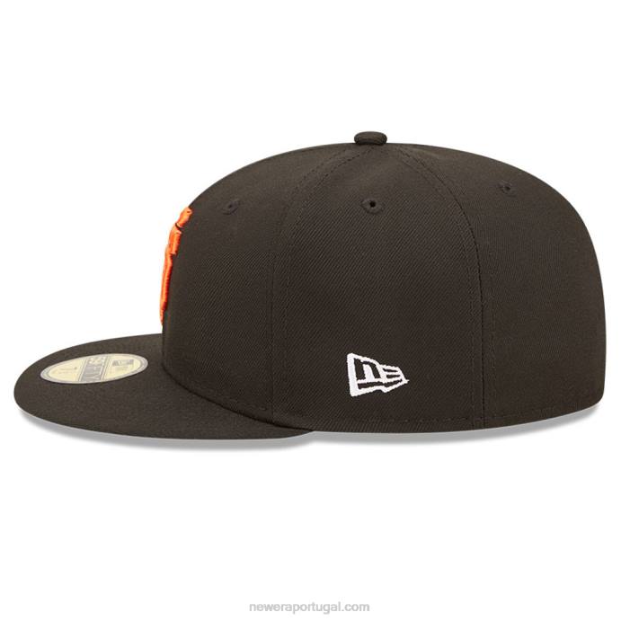 FFTN907 New Era Boné San Francisco Giants MLB Cloud Black 59 Fifty