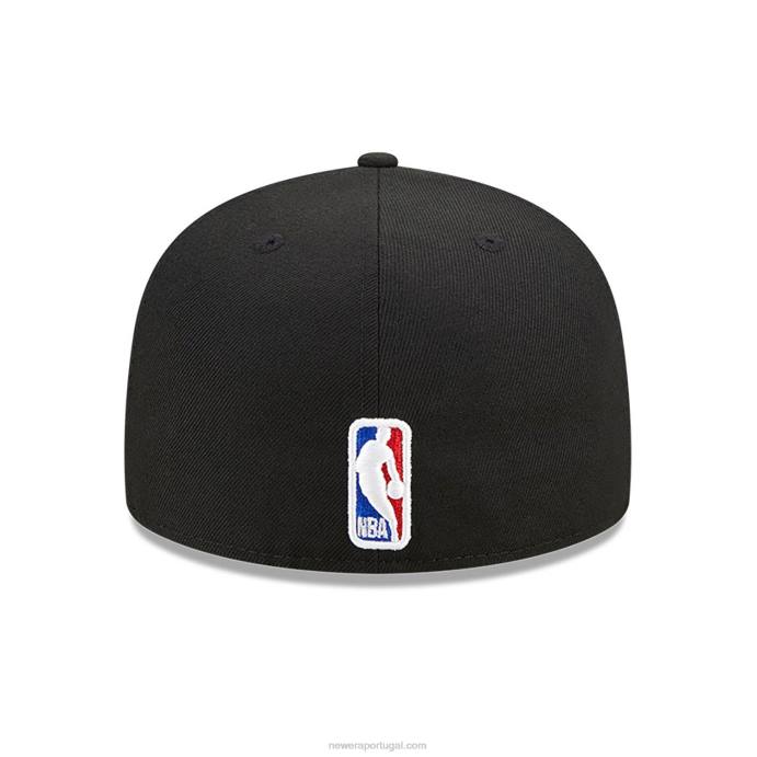 FFTN90 New Era boné ajustado atlanta hawks authentics city edition preto 59fifty