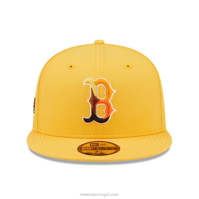 FFTN916 New Era Boné boston red sox mlb borboleta amarelo 59fifty