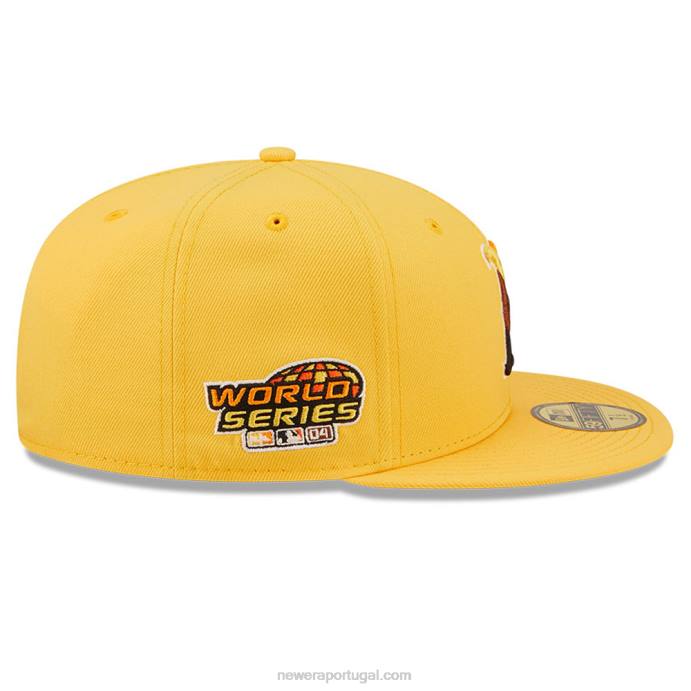 FFTN916 New Era Boné boston red sox mlb borboleta amarelo 59fifty