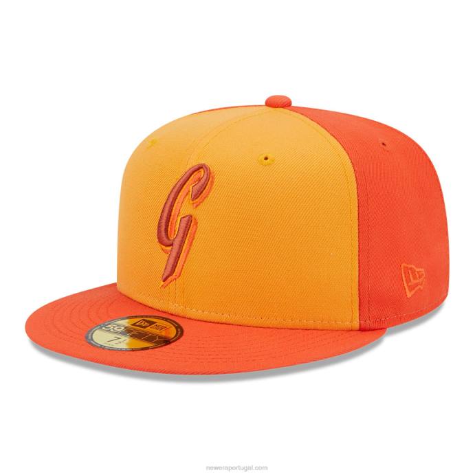 FFTN917 New Era Boné San Francisco Giants Tri Tone Team Orange 59Fifty
