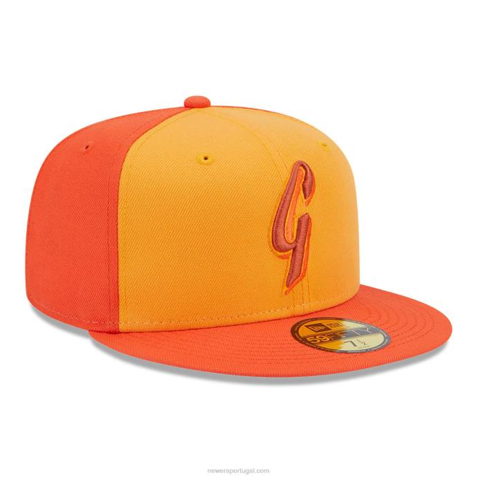 FFTN917 New Era Boné San Francisco Giants Tri Tone Team Orange 59Fifty