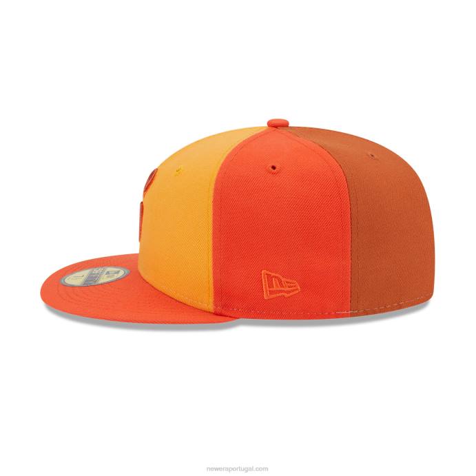 FFTN917 New Era Boné San Francisco Giants Tri Tone Team Orange 59Fifty