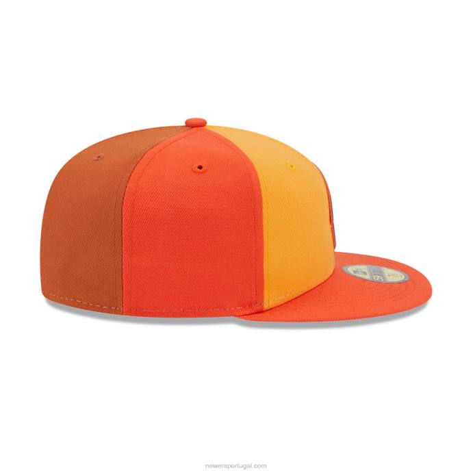 FFTN917 New Era Boné San Francisco Giants Tri Tone Team Orange 59Fifty