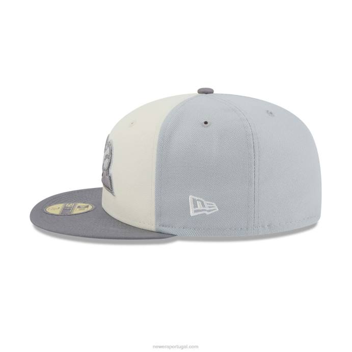 FFTN918 New Era boné de aniversário cinza colorado rockies 59fifty