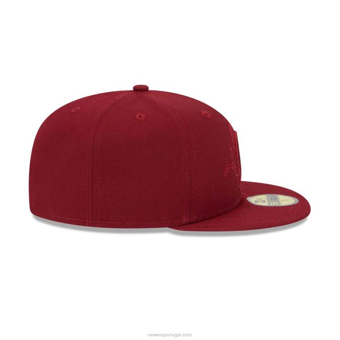 FFTN919 New Era Boné california angels zodiac red 59fifty ajustado