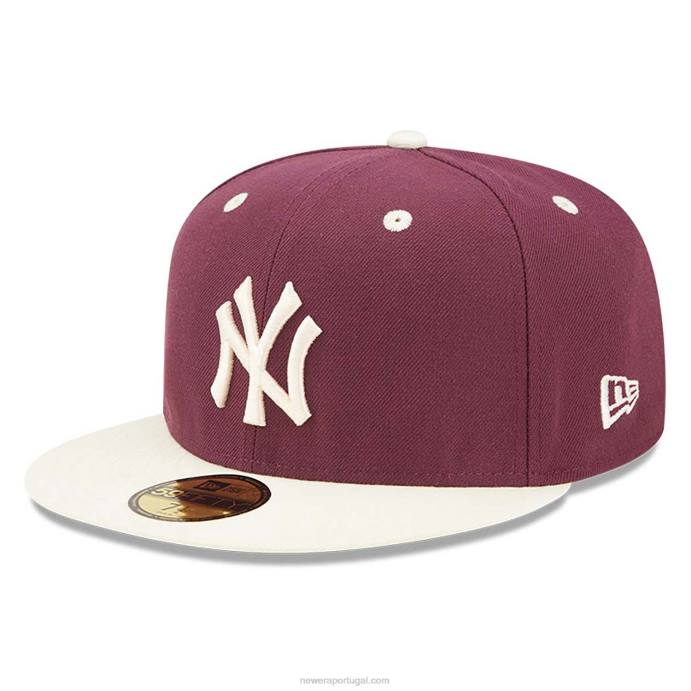 FFTN923 New Era New York Yankees MLB World Series Trail Mix Red Boné 59 Fifty