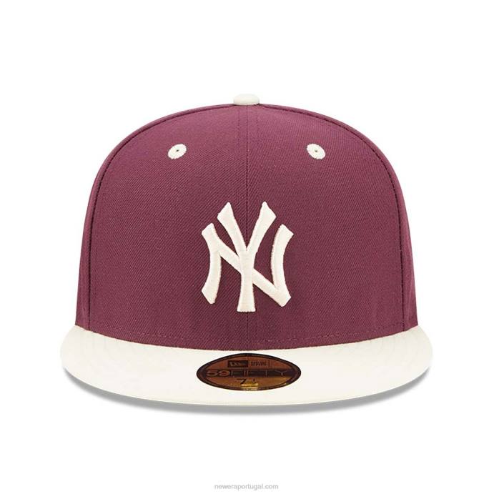 FFTN923 New Era New York Yankees MLB World Series Trail Mix Red Boné 59 Fifty