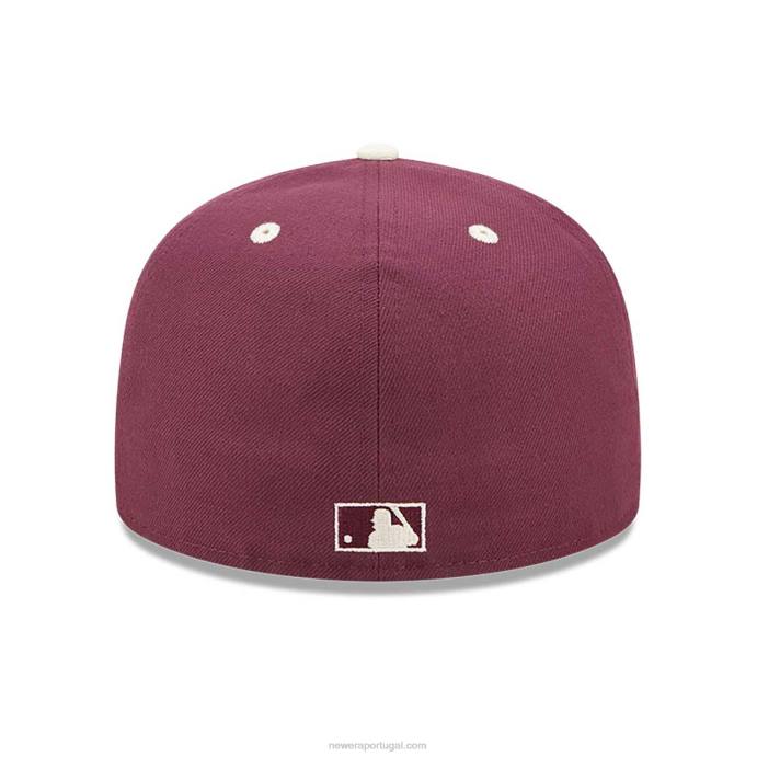 FFTN923 New Era New York Yankees MLB World Series Trail Mix Red Boné 59 Fifty