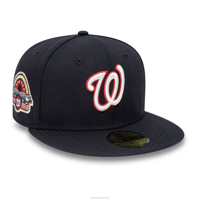FFTN925 New Era Washington Nationals National League Stadium Navy 59Fifty Boné ajustado