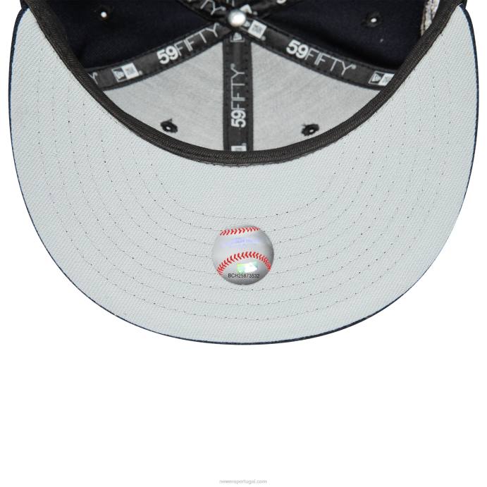 FFTN925 New Era Washington Nationals National League Stadium Navy 59Fifty Boné ajustado