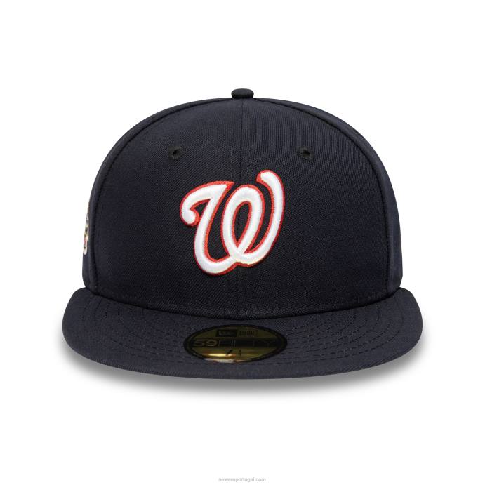 FFTN925 New Era Washington Nationals National League Stadium Navy 59Fifty Boné ajustado