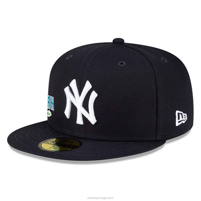 FFTN927 New Era Boné New York Yankees Stateview Navy 59Fifty