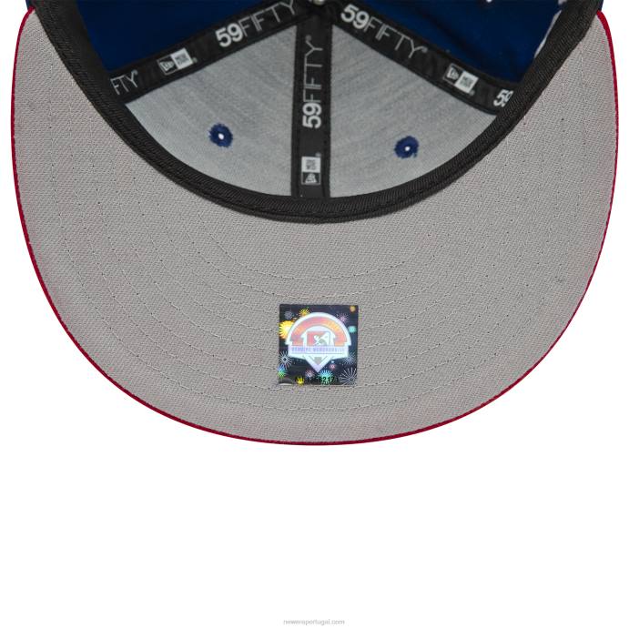 FFTN928 New Era Boné Asheville Tourists Milb Navy 59Fifty
