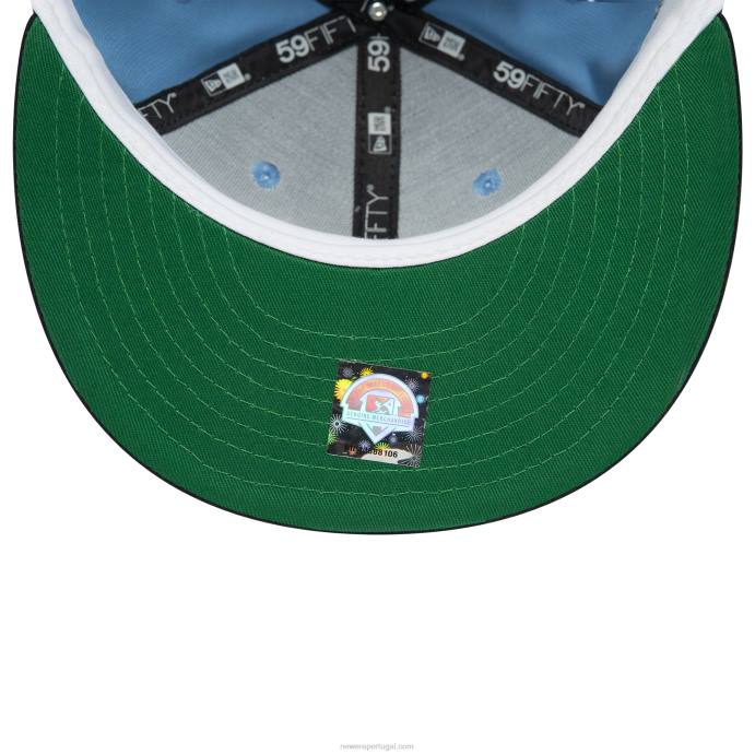 FFTN929 New Era Boné Wilmington Blue Rocks Milb Blue 59Fifty