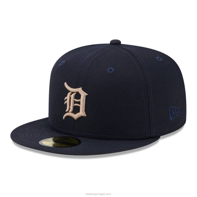 FFTN934 New Era boné detroit tigers state tartan navy 59fifty ajustado