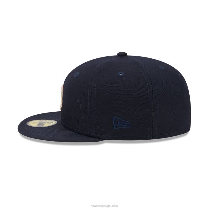 FFTN934 New Era boné detroit tigers state tartan navy 59fifty ajustado