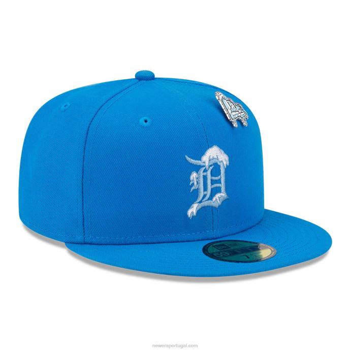 FFTN935 New Era boné detroit tigers snow day azul 59fifty