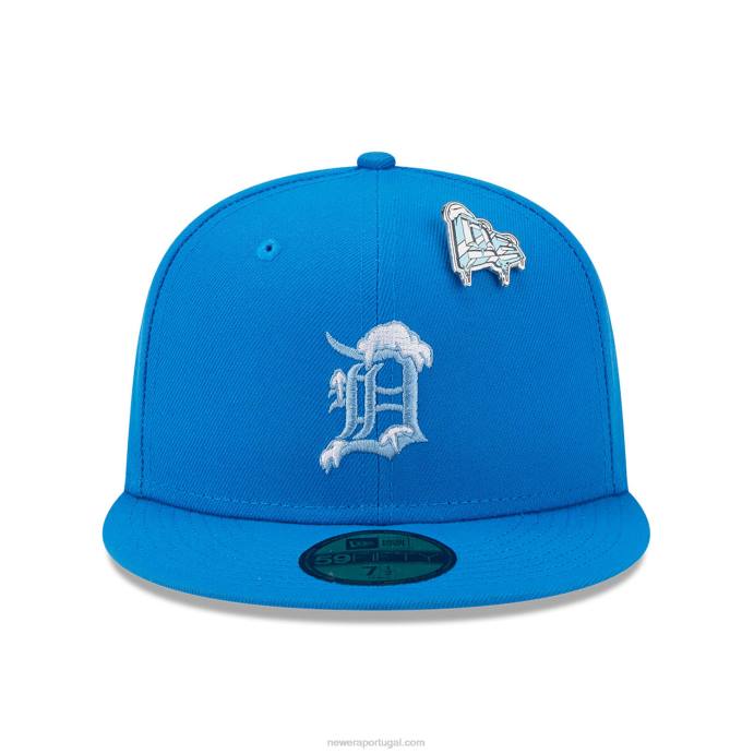FFTN935 New Era boné detroit tigers snow day azul 59fifty