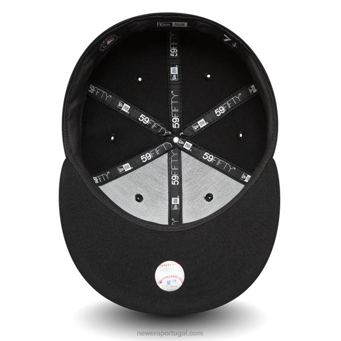 FFTN939 New Era boné Oakland Athletics Repreve preto 59fifty