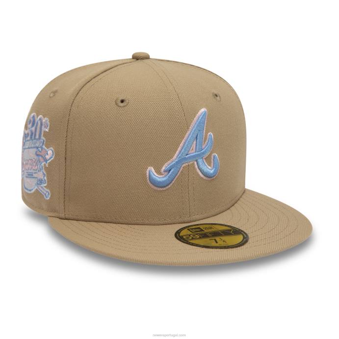 FFTN93 New Era Atlanta Braves 30ª Temporada Camel 59Fifty Boné Ajustado