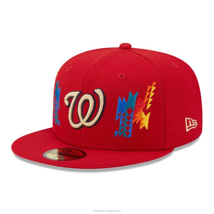 FFTN942 New Era Boné Washington Nationals Southwestern Red 59Fifty