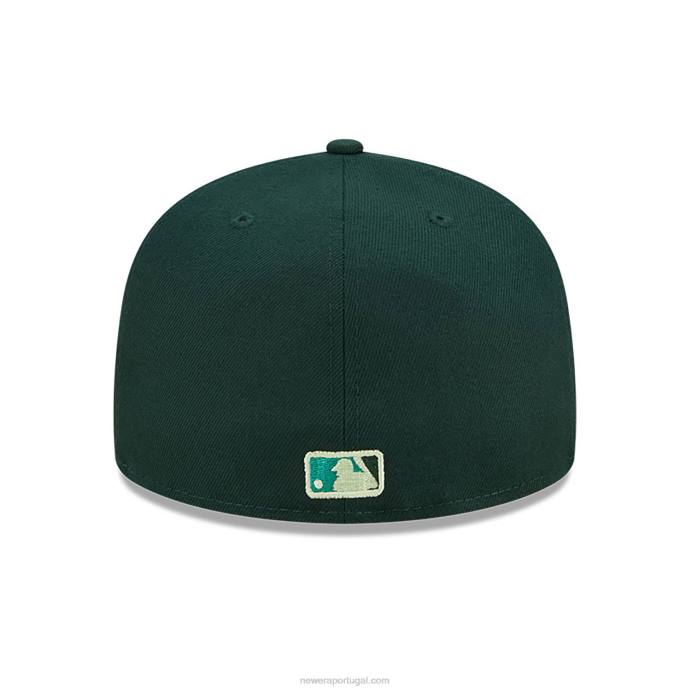 FFTN943 New Era boné Oakland Athletics monocamo verde 59fifty