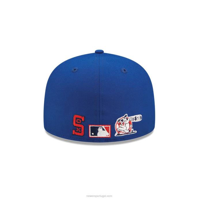 FFTN946 New Era chicago white sox team cor azul 59fifty boné justo