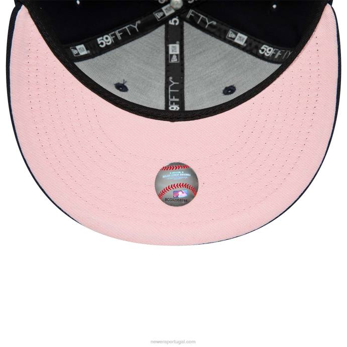 FFTN948 New Era boné ajustado new york yankees coração marinho 59fifty