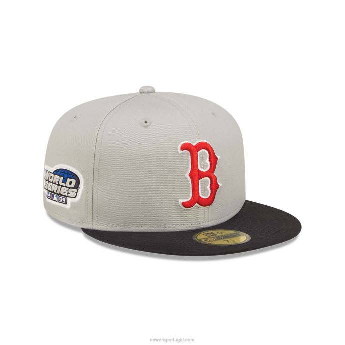 FFTN94 New Era boton red sox world series cinza 59fifty boné justo