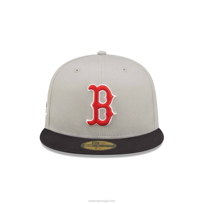 FFTN94 New Era boton red sox world series cinza 59fifty boné justo