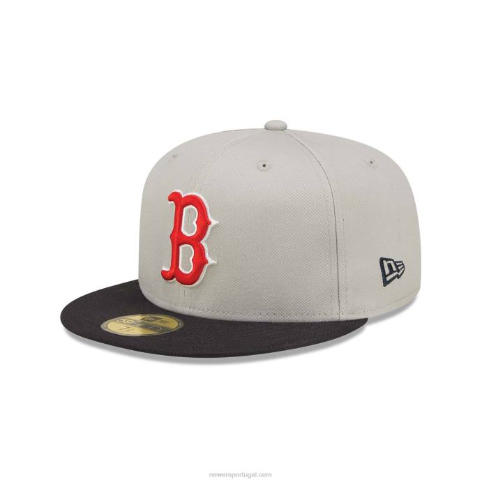 FFTN94 New Era boton red sox world series cinza 59fifty boné justo