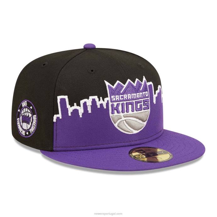 FFTN950 New Era Boné sacramento kings nba tip off 2022 preto 59fifty