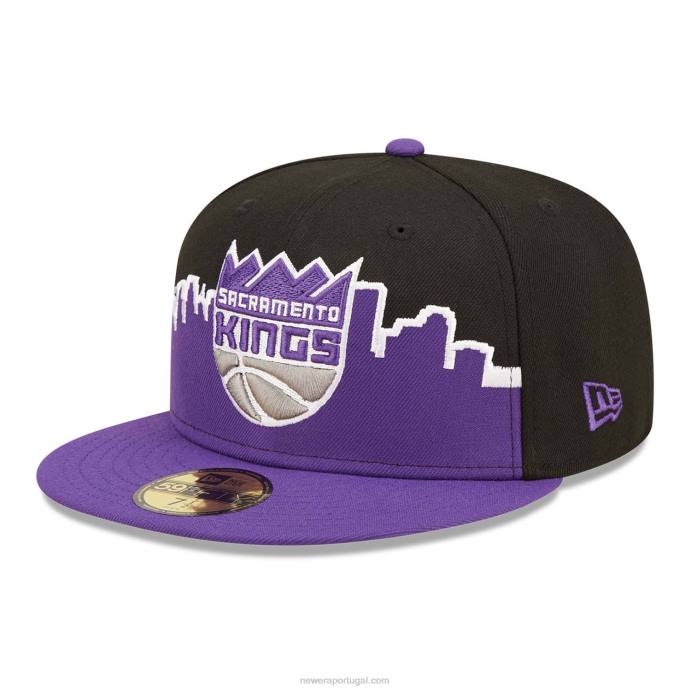 FFTN950 New Era Boné sacramento kings nba tip off 2022 preto 59fifty